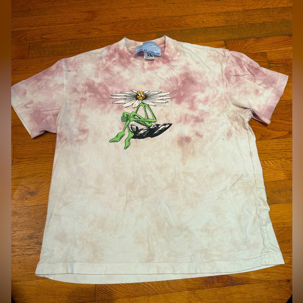 Jungles Jungles Men's Anxiety T-Shirt in Tie Dye - by Jungles Jungles - Size L